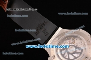 Hublot Big Bang Chrono Clone HUB4100 Automatic Steel Case with Black Rubber Strap and Black Dial - 1:1 Original