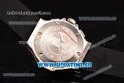 Hublot Big Bang Chrono Miyota OS20 Quartz Diamonds/Steel Case with Black Dial and Diamonds Bezel