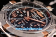 Breitling Chronomat B01 Chrono Swiss Valjoux 7750 Automatic Steel Case with Black Dial and Roman Numeral Markers