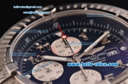 Breitling Super Avenger Chronograph Swiss Valjoux 7750-SHG Automatic Stainless Steel Case with Stainless Steel Strap and Black Dial 1:1 Original