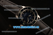 Blancpain Fifty Fathoms Automatic Swiss ETA 2836 Automatic Steel Case with White Stick Markers and Black Nylon Strap