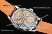 IWC Portuguese Tourbillon Schaffhausen Asia 6497 Manual Winding Steel Case with Silver Dial and Arabic Numeral Markers