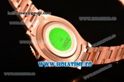 Rolex Yacht-Master Asia Automatic Rose Gold Case/Bracelet with Black Dial and White Dot Markers