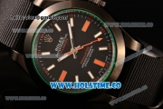 Rolex Milgauss Asia Automatic PVD Case with Stick Markers and Black Nylon Strap