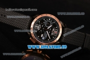 Chopard Mille Miglia GT XL Chrono Miyota Quartz PVD Case with Black Dial and Rose Gold Bezel