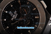 Hublot Big Bang Aero Bang Swiss Valjoux 7750 Automatic Movement Ceramic Case with Titanium Bezel and Black Dial