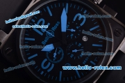 Bell & Ross BR 03-94 Quartz Movement PVD Case with Blue Dial and Marking
