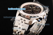 Breitling Bentley Motors Swiss Valjoux 7750 Chronograph Movement Brown Dial with Stainless Steel Strap