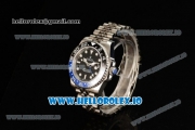 Rolex GTM-Master II 2836 Automatic Steel Case with Black Dial Dots Markers and Steel Bracelet