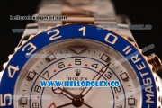 Rolex Yacht-Master II Chronograph Swiss Valjoux 7750 Automatic Two Tone Case with White Dial and Two Tone Bracelet - (BP)