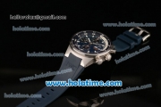 IWC Aquatimer Chronograph Cousteau Divers Swiss Valjoux 7750-SHG-MD Automatic Steel Case with White Markers and Blue Dial - 1:1 Original