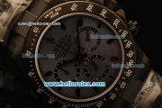 Rolex Daytona Chronograph Swiss Valjoux 7750 Automatic PVD Case and Grey Dial-PVD Strap