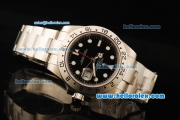 Rolex Explorer II Automatic Movement Full Steel with Black Dial and White Markers-41mm Size