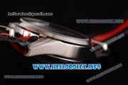 Tag Heuer Carrera Calibre 18 Miyota Quartz Steel Case with Black Dial Stick Markers and Red/Black Nylon Strap