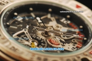 Richard Mille RM 025 Automatic Movement Black Skeleton Dial with Black Rubber Strap