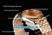 Rolex Datejust 37mm Swiss ETA 2836 Automatic Two Tone with Gold Dial and Stick Markers