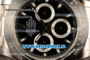 Rolex Cosmograph Daytona Clone Rolex 4130 Automatic Steel Case Black Dial With Stick Markers Steel Bracelet - 1:1 Original (AR)