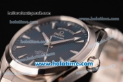 Omega Seamaster Aqua Terra 150 M Co-Axial Day-Date Swiss ETA 2824 Automatic Steel Case and Strap with Blue Dial