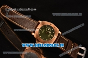 Panerai Luminor Submersible 1950 3 Days PAM382 Clone P.9000 Automatic Bronze Case with Green Dial