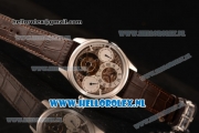 Zenith Chronomaster El Primero Tourbillon Manual Winding Steel Case with Skeleton Dial and Brown Leather Strap