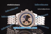 Breitling Montbrilliant Datora Swiss Valjoux 7751 Automatic Steel Case/Strap with Black Dial Breitling Montbrilliant Datora Swiss Valjoux 7751 Automatic Steel Case/Strap with Black Dial