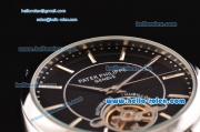Patek Philippe Complicated ST18 Automatic with Tourbillon Full Steel with Silve Stick Markers and Black Dial