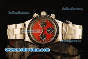 Rolex Daytona Vintage Edition Chronograph Swiss Valjoux 7750 Manual Winding Steel Case/Strap with Red Dial Rolex Daytona Vintage Edition Chronograph Swiss Valjoux 7750 Manual Winding Steel Case/Strap with Red Dial