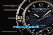 Blancpain Fifty Fathoms Automatic Swiss ETA 2836 Automatic Steel Case with White Stick Markers and Black Nylon Strap