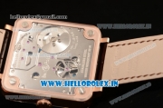 Bell & Ross BR X2 Tourbillon Manual Winding Rose Gold Case With Alligator Strap All Sapphire