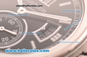 Cartier Calibre De Swiss ETA 2824 Automatic Steel Case with Black Dial and Black Leather Strap