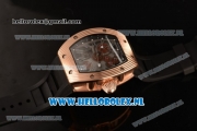 Richard Mille RM 018 Tourbillon Hommage a Boucheron Rose Gold Case 9015 Auto with Skeleton Dial and Black Rubber Strap