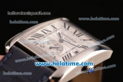 Cartier Tank MC Miyota 8245 Automatic Steel Case with White Dial and Black Roman Numeral Markers
