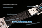 Vacheron Constantin Malte Swiss ST Tourbillon Steel Case with Black Alligator Strap Diamond Bezel and White Dial (FT)