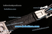 Vacheron Constantin Malte Swiss ST Tourbillon Steel Case with Black Alligator Strap Diamond Bezel and White Dial (FT)