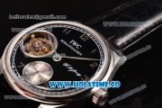 IWC Portuguese Tourbillon Hand-Wound F.A. Jones Swiss Tourbillon Manual Winding Steel Case with Black Dial and Arabic Numeral Markers - 1:1 Original