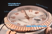 Rolex Datejust Oyster Perpetual Automatic Movement Two Tone with Silver Dial