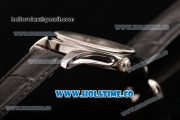 Patek Philippe Calatrava Tourbillon Swiss ETA 2824 Automatic Steel Case with Diamonds Markers and White Dial