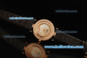 Chopard Happy Sport Swiss Quartz Movement Rose Gold Case with Diamond Bezel and MOP Dial