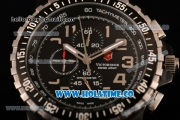 Victorinox Swiss Army Miyota OS10 Quartz Steel Case with Arabic Numeral Markers and Black Dial - Black Bezel (YF)