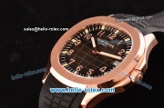 Patek Philippe Aquanaut 4813 Automatic Rose Gold Case with Brown Dial and Black Rubber Strap