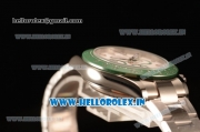 Rolex Daytona Chronograph 7750 Auto Steel Case with White Dial and Steel Bracelet - Green Ceramic (BP)