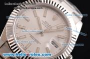 Rolex Datejust II Asia 2813 Automatic Stainless Steel Case with Stainless Steel Strap and White Dial