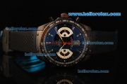 Tag Heuer Grand Carrera Chronograph Quartz Movement PVD Case with Black Dial and Black Rubber Strap