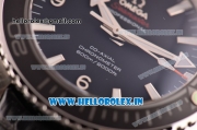 Omega Seamaster Planet Ocean Swiss ETA 2824 Automatic Steel Case with White Stick Markers and Black Dial (EF)