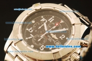 Breitling Avenger Chronograph Miyota Quartz Full Steel with Black Dial and White Numeral Markers