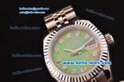 Rolex Datejust Lady 2813 Automatic Steel Case withStianless Steel Strap and Grey MOP Dial ETA Coating