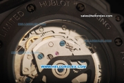 Hublot Big Bang Swiss Valjoux 7750 Automatic Movement PVD Case with Red Dial and Black Rubber Strap