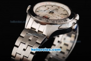 Tag Heuer SLR Mercedes-Benz Swiss Valjoux 7750 Automatic Movement Full Steel with White Dial and Silver Stick Markers