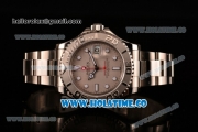 Rolex Yachtmaster I Clone Rolex 3135 Automatic Full Steel with Silver Dial and White Markers (J12)