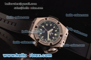 Hublot King Power Oceanographic Diver 4000 Swiss Valjoux 7750-SHG Automatic Titanium Case and Caseback with Black Dial